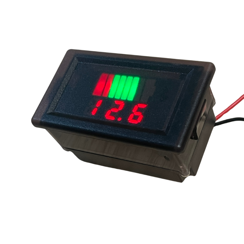 Đồng hồ đo điện áp và hiển thị mức pin 12V/24V/36V/48V/60V/72V