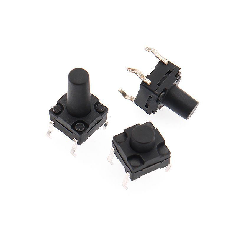 (10 cái) Nút nhấn 6x6mm chống thấm 4 chân cắm DIP cao 4.3 - 15mm