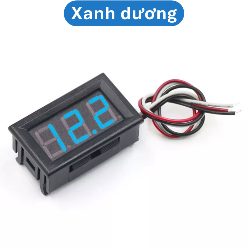 Đồng hồ hiển thị điện áp DC 0V - 100V 3 dây