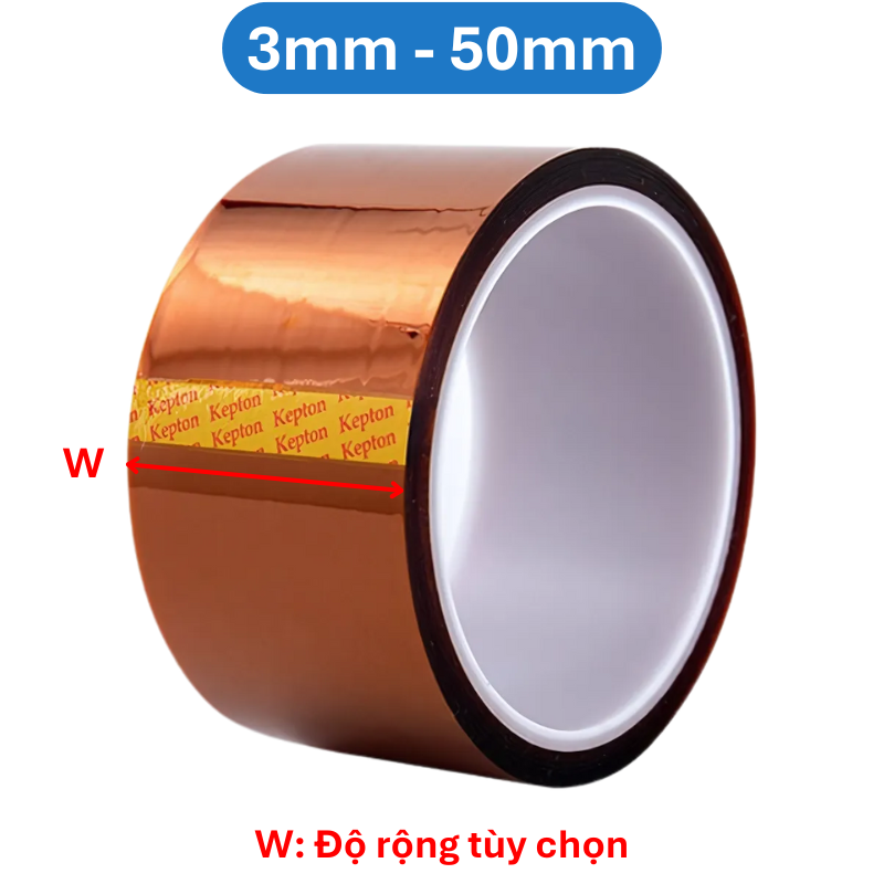 Băng keo cách điện chịu nhiệt độ cao polymide màu nâu