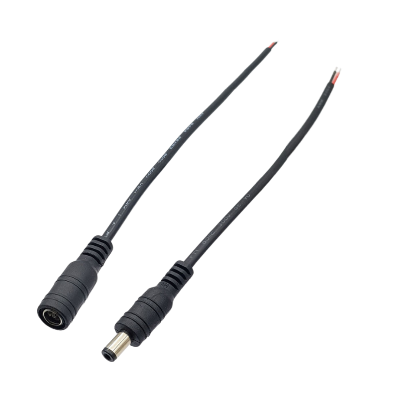 Jack nguồn dc 5.5x2.1 - Đực / Cái 20cm