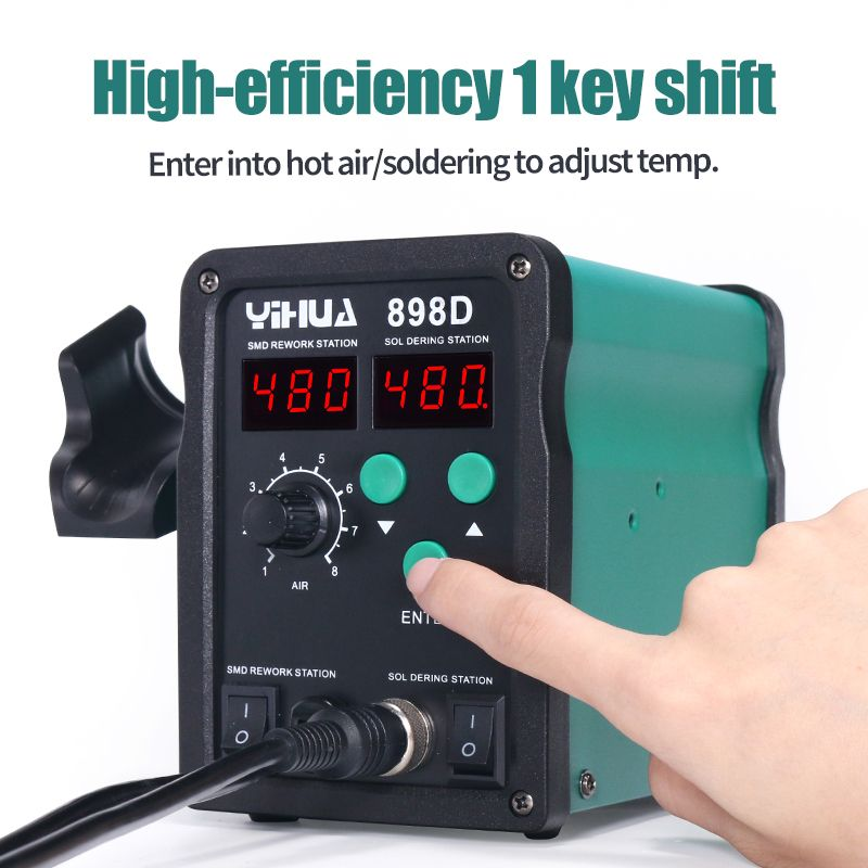 Máy hàn và khò Yihua 898D