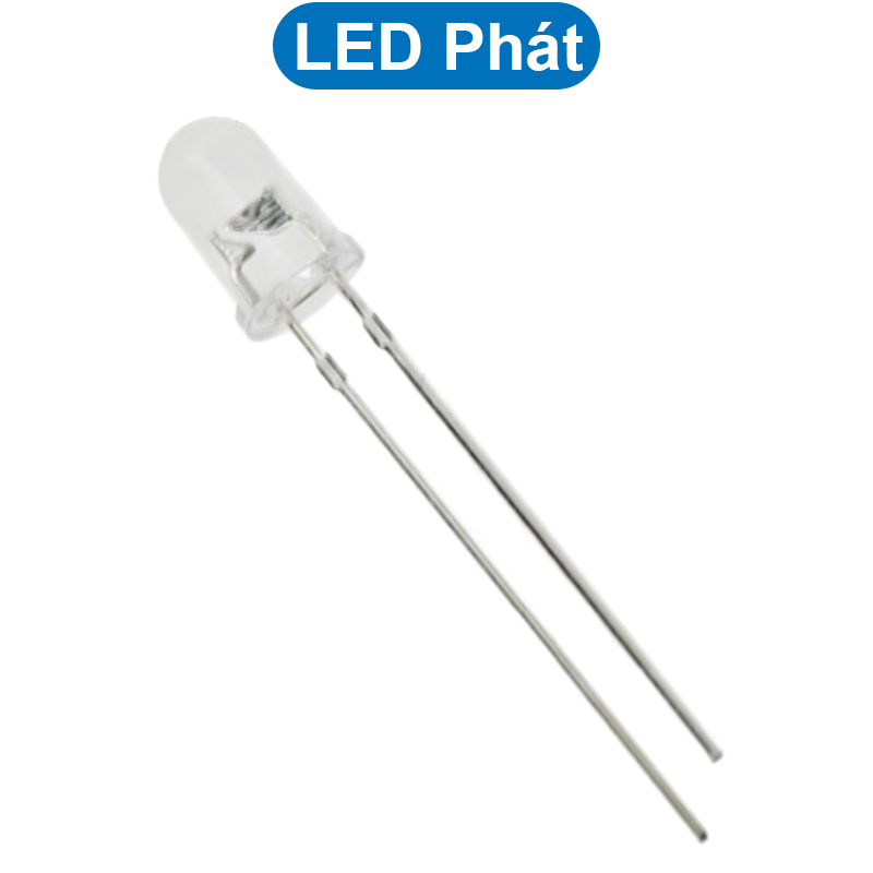 (20 con) Led thu phát hồng ngoại 5mm, LED Thu PT334B, LED Phát IR333C