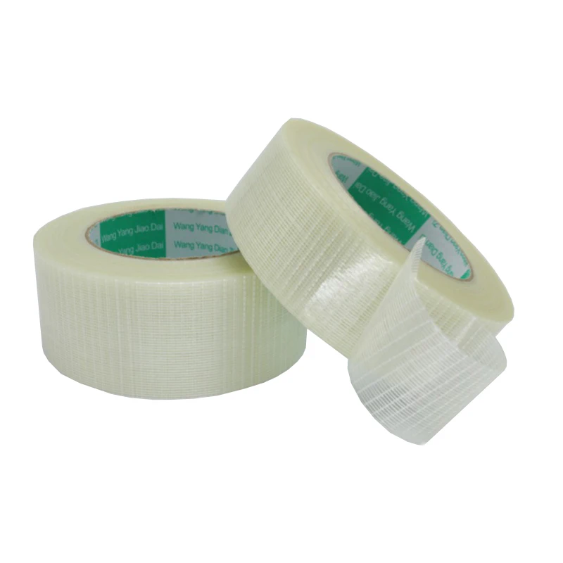 Băng dính/băng keo sợi thuỷ tinh caro 1 mặt, cuộn 50 mét