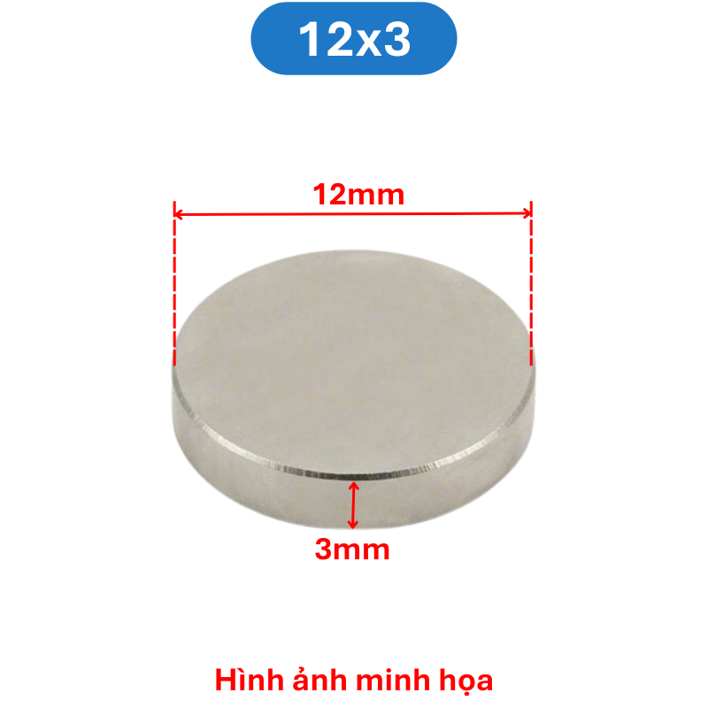 Nam châm đất hiếm tròn không lỗ