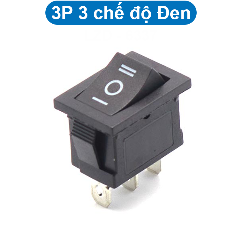 Công tắc bập bênh KCD1 - 3P/4P/6P 15x21mm 6A/250V
