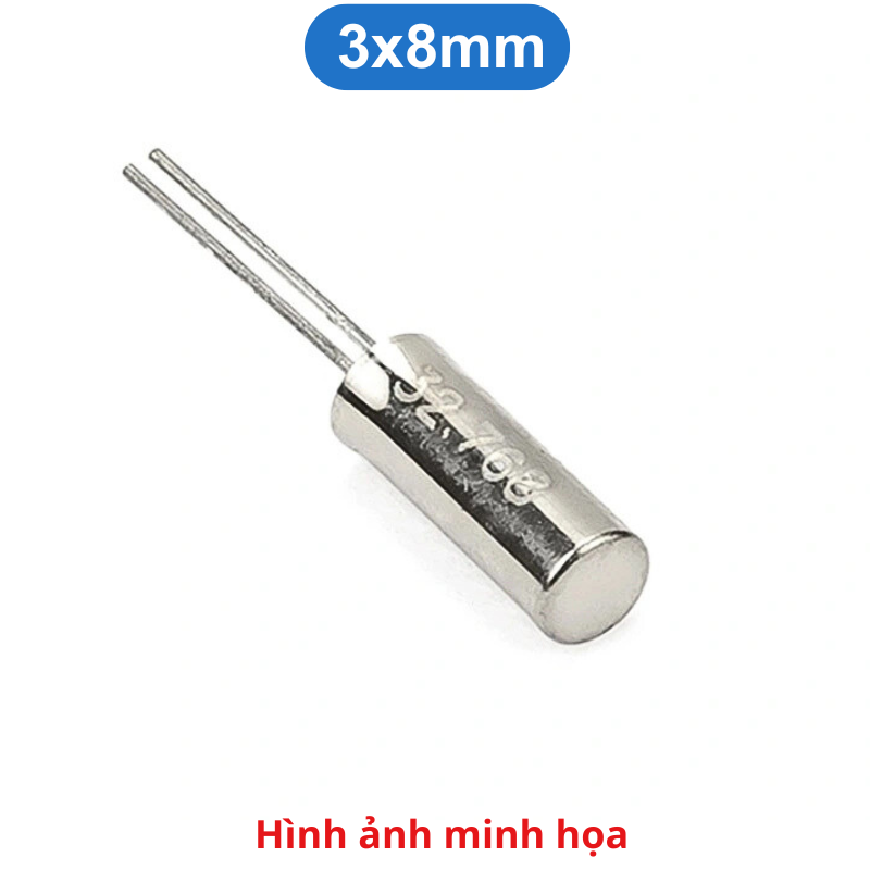 (2 cái) Thạch anh dao động tần số 32.768kHz dạng ống chân cắm
