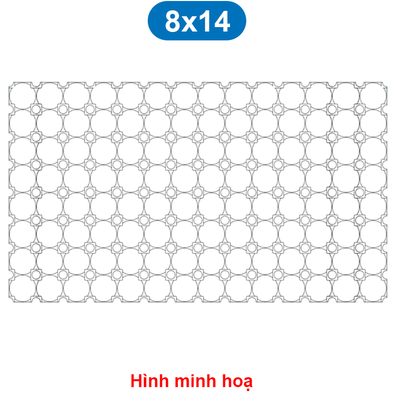 Khung cố định pin 18650 nhiều hàng (6 - 13 hàng) ghép khối lớn xe điện