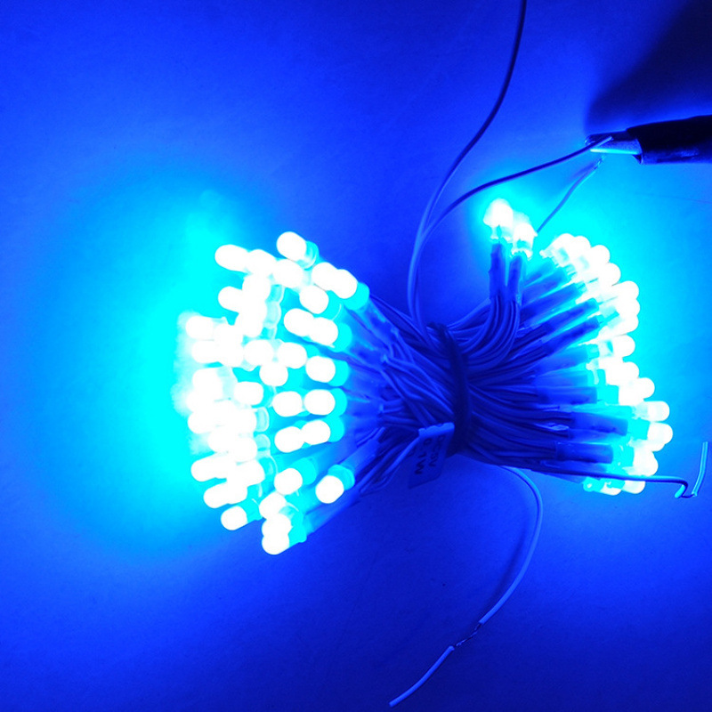 (100 con) LED ruồi liền dây 5mm đấu song song điện áp 5V,12V