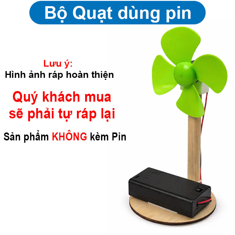 Bộ STEM cho học sinh, đèn Năng lượng mặt trời, quạt gió, bơm nước mini