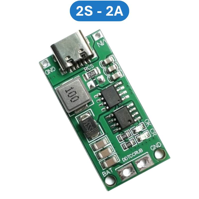 Mạch sạc cổng type C tăng áp dùng cho pin Lithium 3.7V 2S/3S/4S dòng sạc 1 - 4A