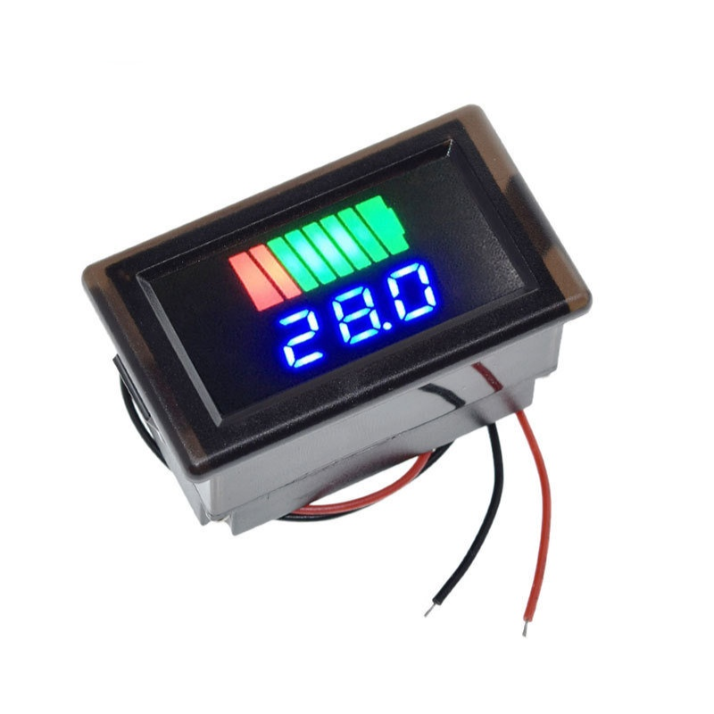 Đồng hồ đo điện áp và hiển thị mức pin 12V/24V/36V/48V/60V/72V