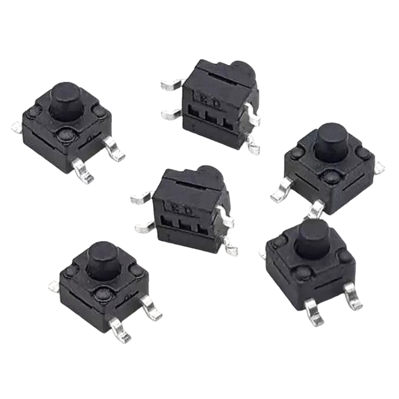 (10 cái) Nút nhấn 6x6mm chống thấm 4 chân dán SMD cao 4.3 - 15mm