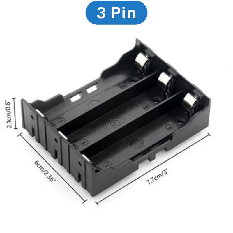 Đế pin, khay pin 18650 chân hàn PCB