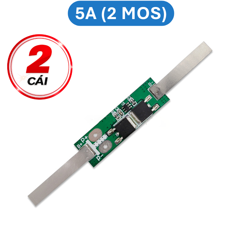 Mạch bảo vệ pin Lithium công suất cao 1S 3.7V có hàn kẽm sẵn