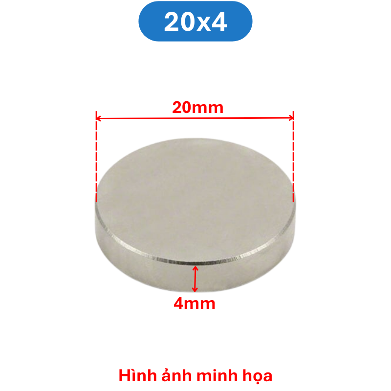Nam châm đất hiếm tròn không lỗ