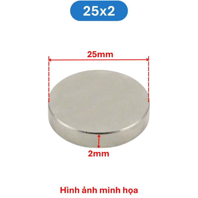 Nam châm đất hiếm tròn không lỗ