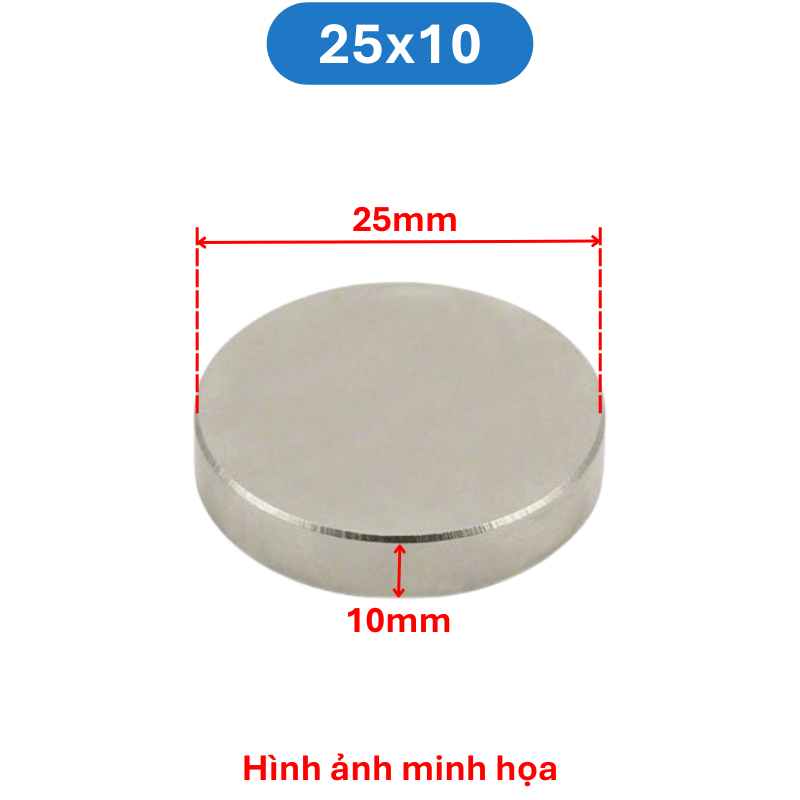 Nam châm đất hiếm tròn không lỗ