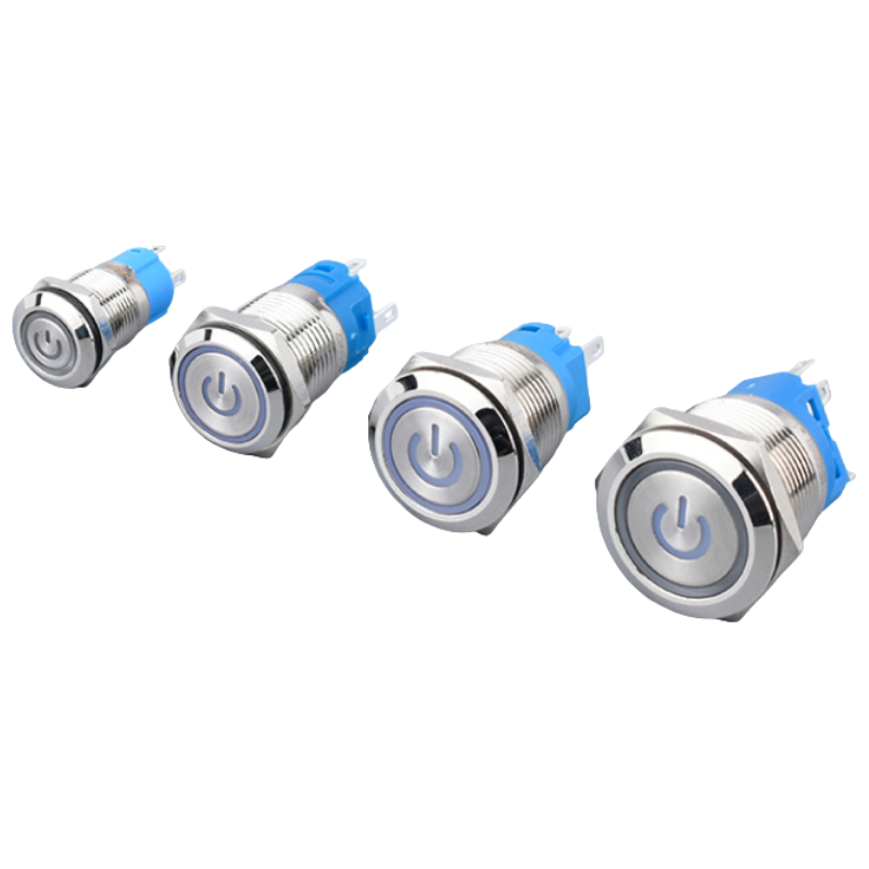 Nút nhấn chống nước đầu bằng ( Nhấn Giữ - Khóa ) lỗ khoét 12mm/16mm/19mm/22mm