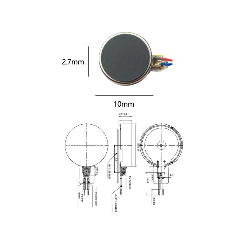 Motor rung mini 3V DC (Động cơ rung 3V)