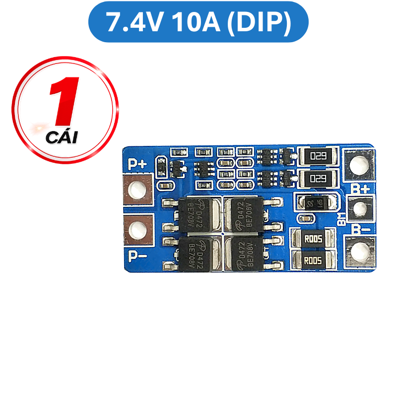 Mạch bảo vệ cân bằng pin Lithium 2S 7.4V ( pin 3.7V) không kẽm hàn