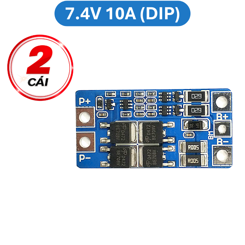 Mạch bảo vệ cân bằng pin Lithium 2S 7.4V ( pin 3.7V) không kẽm hàn