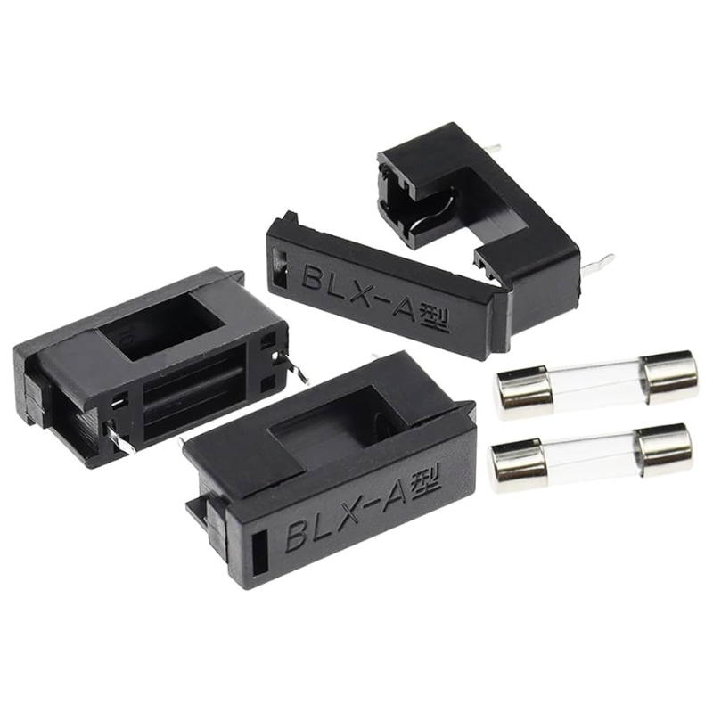(5 cái) Đế cầu chì, hộp cầu chì ống 5x20mm