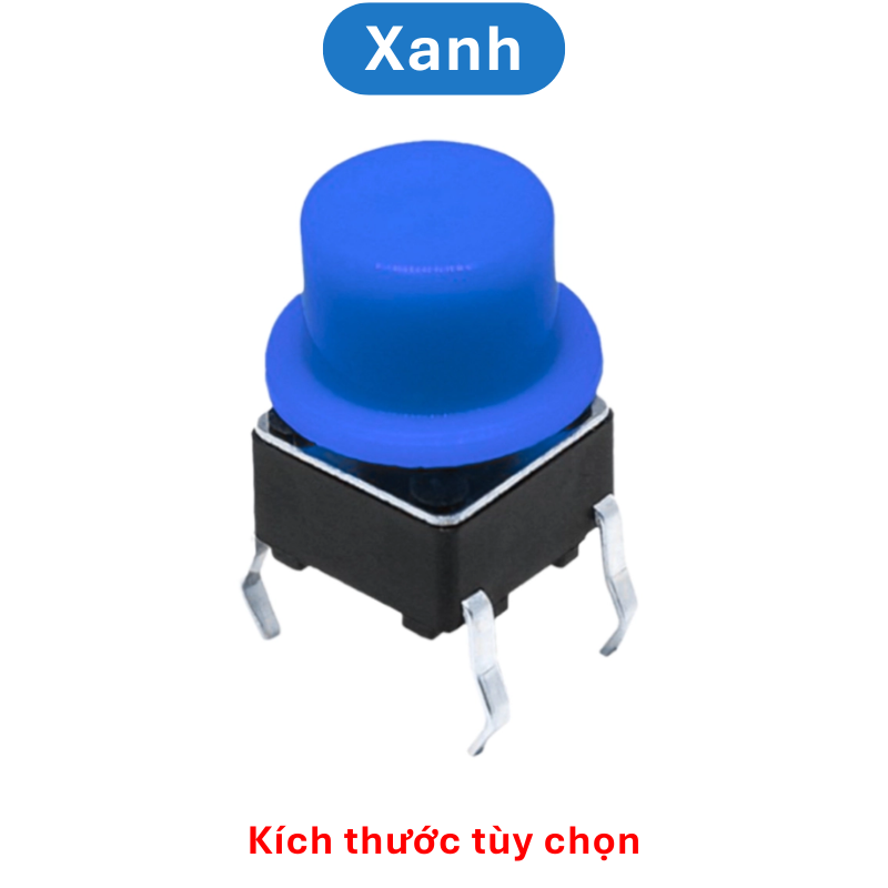 (50 Cái) Nắp nút nhấn 6x6mm hình mũ đường kính trong 3.1Mm / 3.4mm cao 6mm