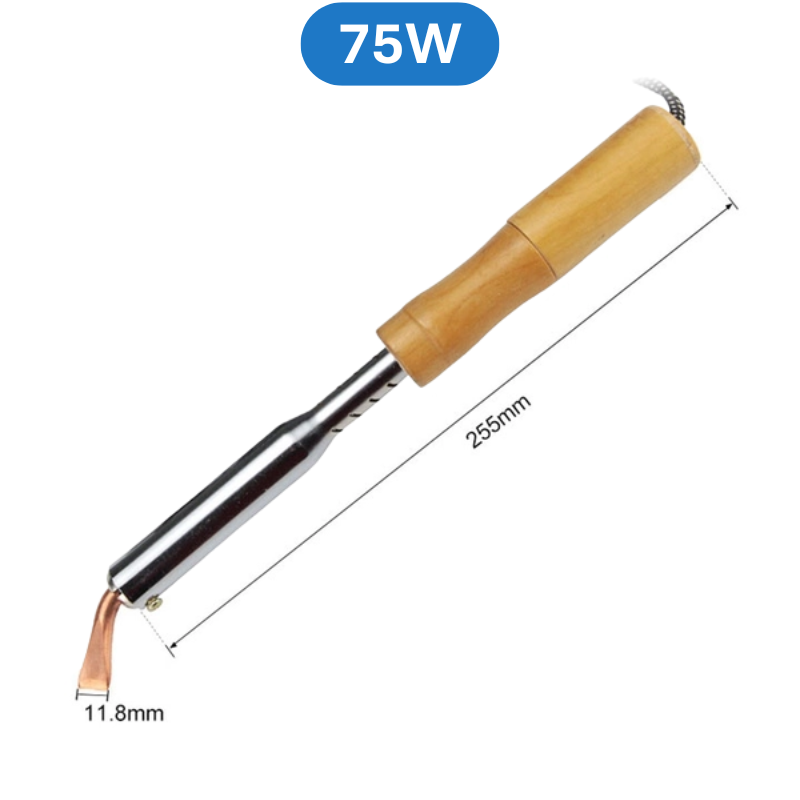 Mỏ hàn cán gỗ chuyên dụng cho mối hàn to đủ công suất 75W - 300W