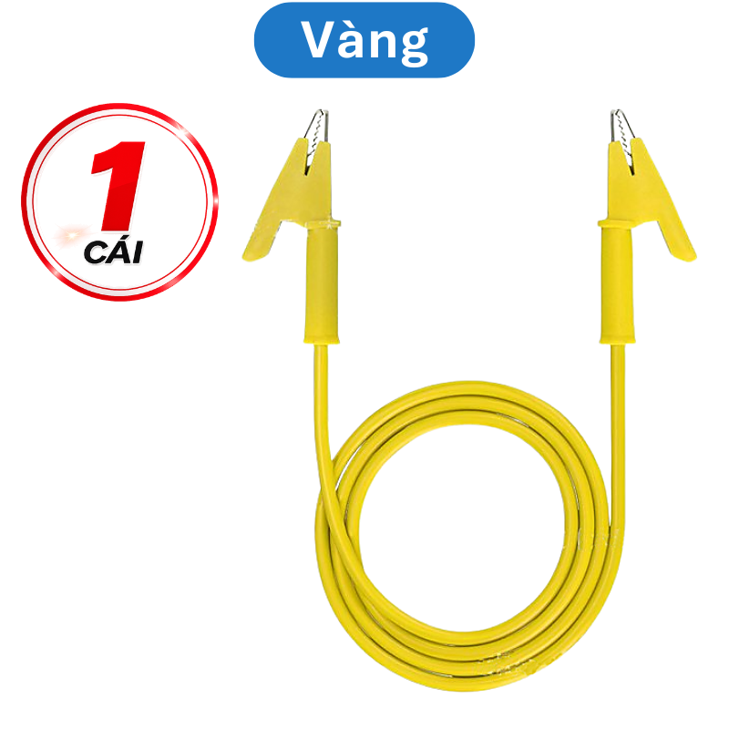 Dây kẹp silicon 2 đầu cá sấu 1m
