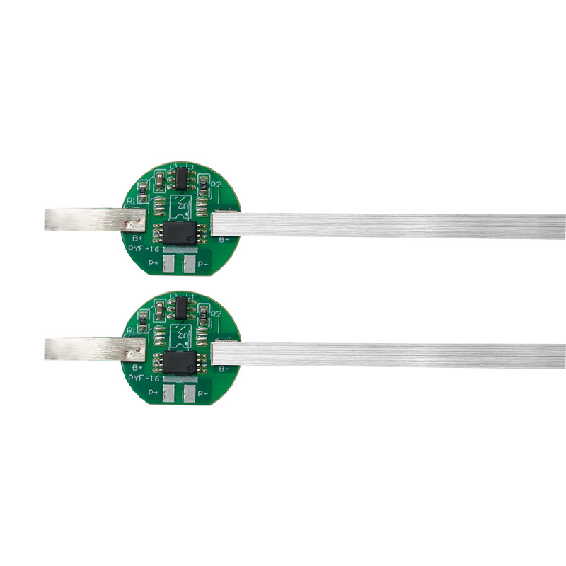 Mạch bảo vệ hàn đầu pin Lithium 1S 3.7V 2 - 4.5A (1 - 3 MOS) có hàn kẽm sẵn ( PCB tròn)