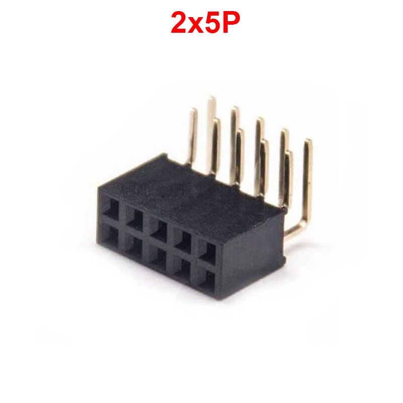 Hàng rào cái đôi 2.54mm cắm chân cong cao 8.5mm