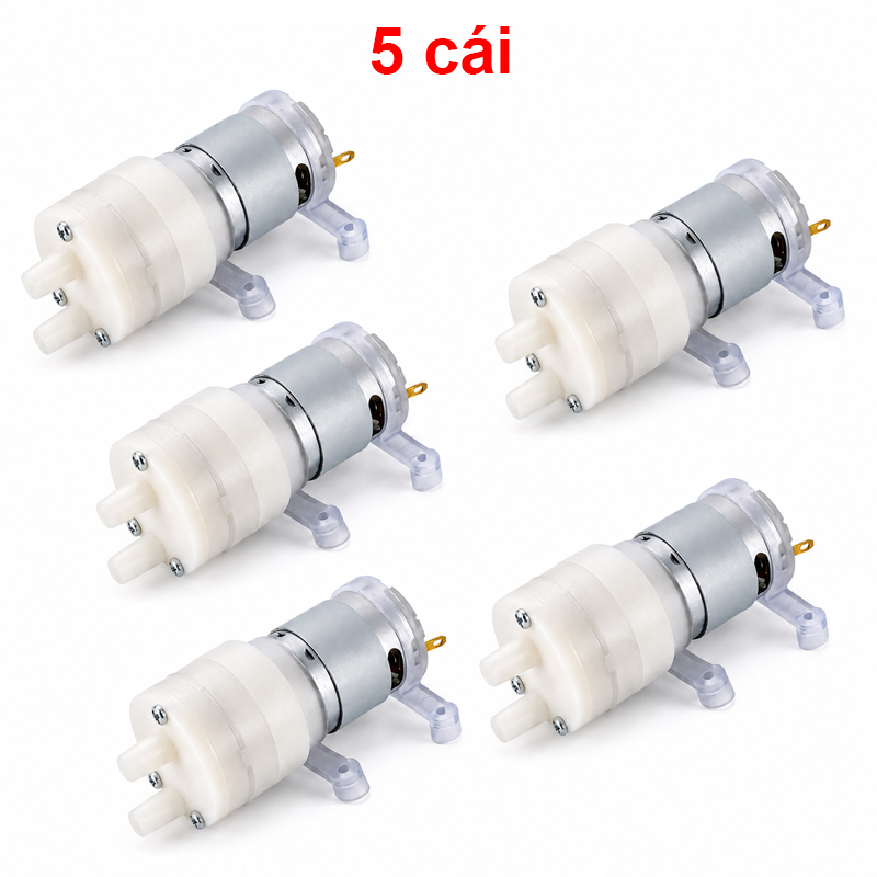 Bơm nước R365 12V cho hồ cá, bơm tưới cây, mô hình Stem