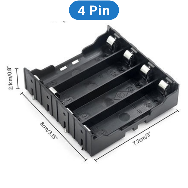 Đế pin, khay pin 18650 chân hàn PCB