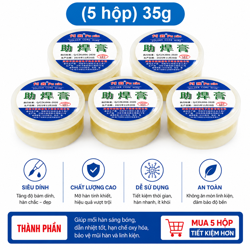 Mỡ hỗ trợ hàn mạch siêu dính