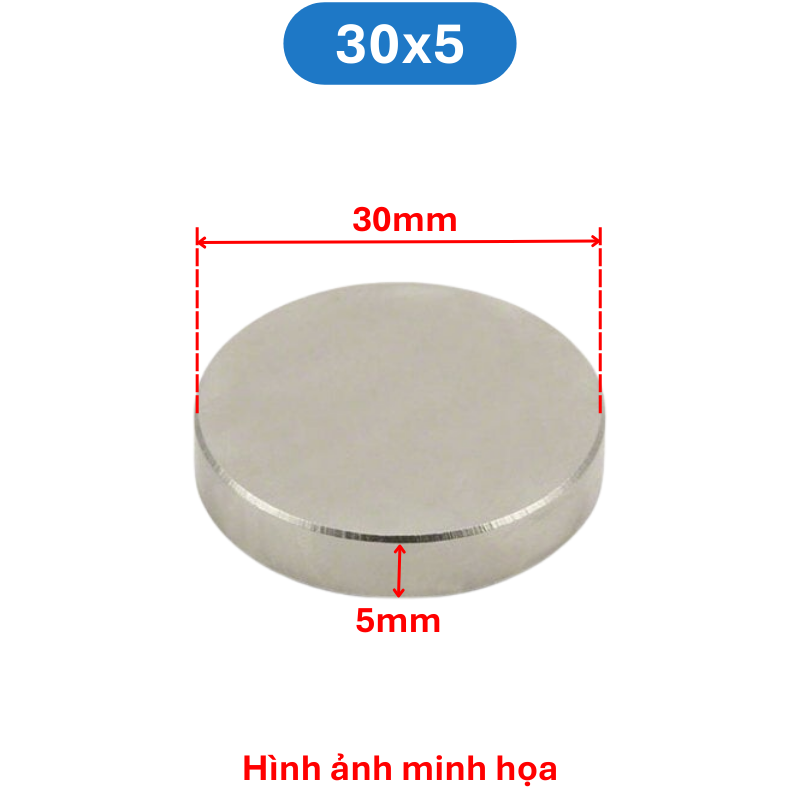 Nam châm đất hiếm tròn không lỗ