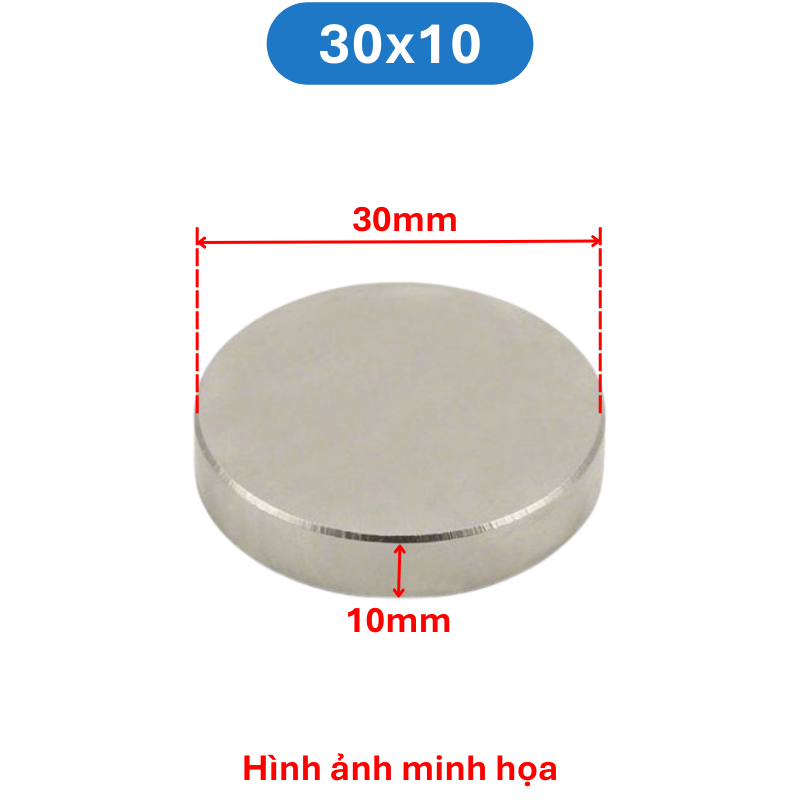 Nam châm đất hiếm tròn không lỗ