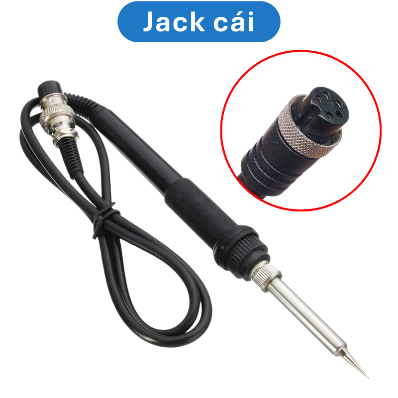Tay cầm hakko 936 jack đực, jack cái