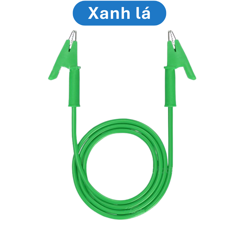 Dây kẹp silicon 2 đầu cá sấu 1m