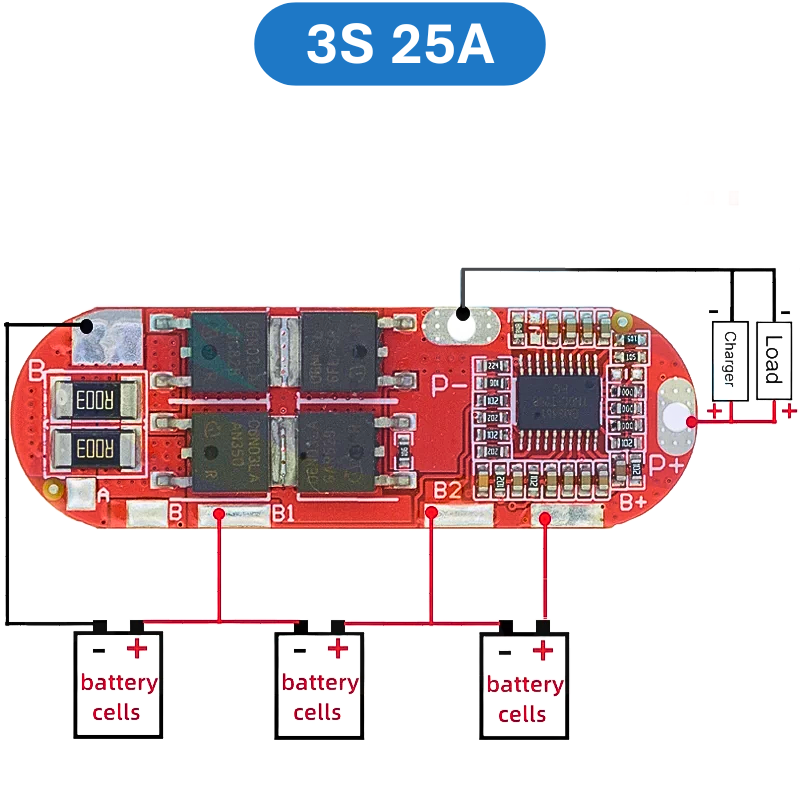 Mạch BMS sạc bảo vệ pin Lithium - Lipo 1S - 4S
