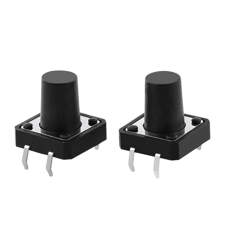 (20 Cái) Nút nhấn 12x12mm 4 chân cắm đứng cao 4.3 - 20mm