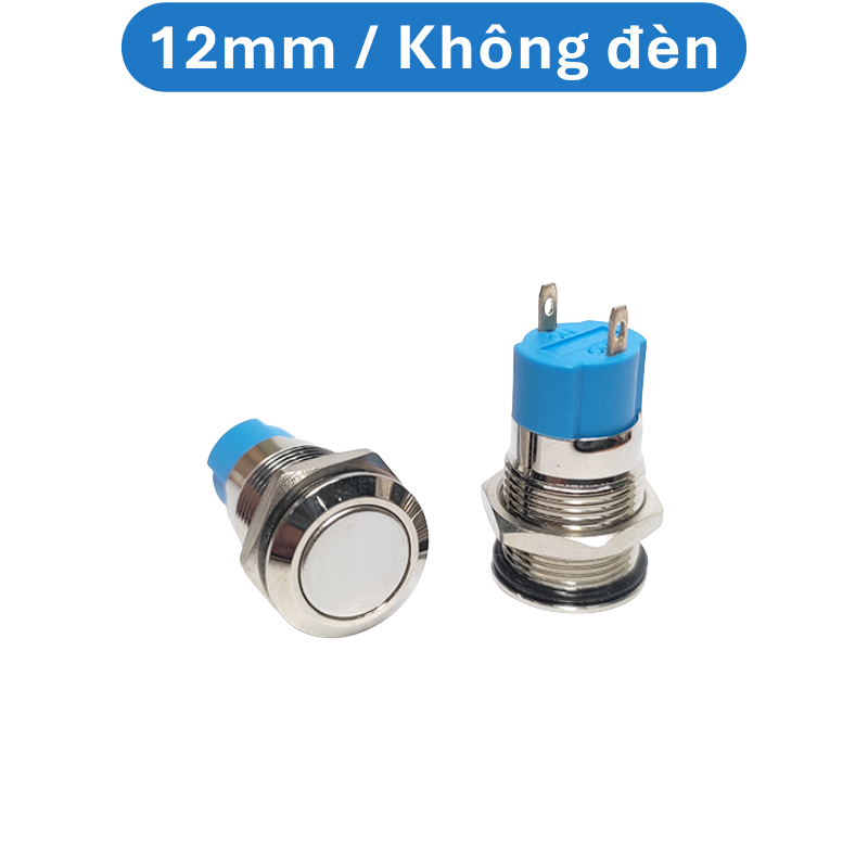 Nút nhấn chống nước đầu bằng ( Nhấn Giữ - Khóa ) lỗ khoét 12mm/16mm/19mm/22mm
