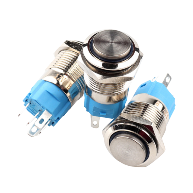 Nút nhấn chống nước đầu cao ( nhấn giữ - khoá ) lỗ khoét 12mm/16mm/19mm/22mm