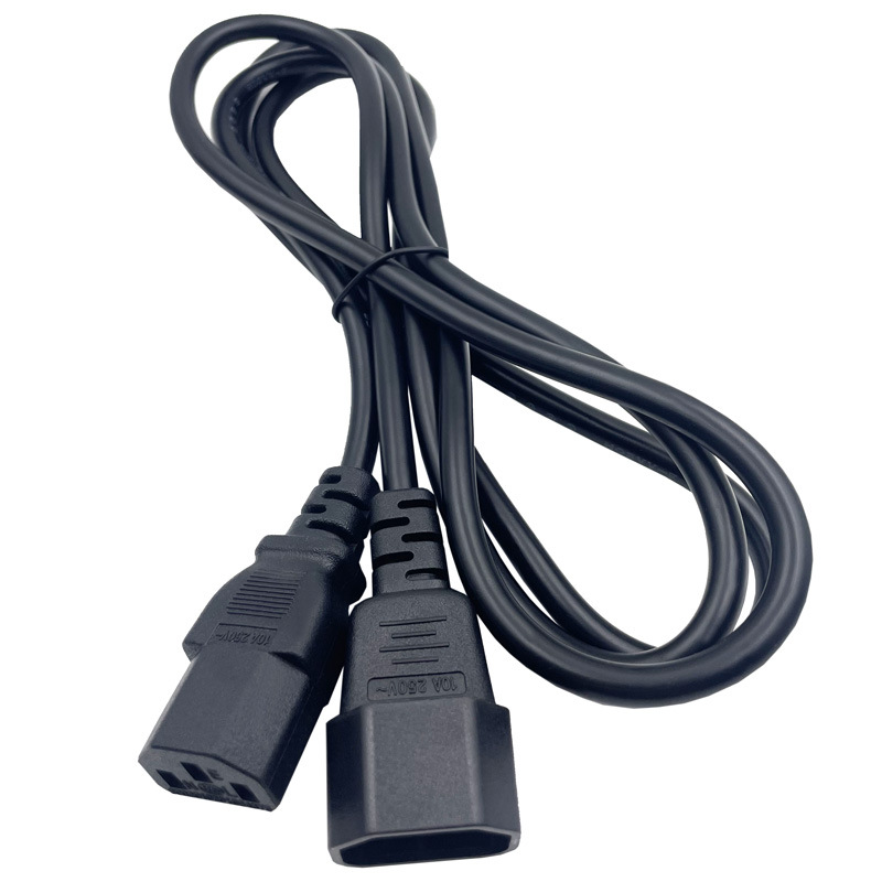 Dây nối nguồn AC 1.5m đực - cái, dây đồng nguyên chất