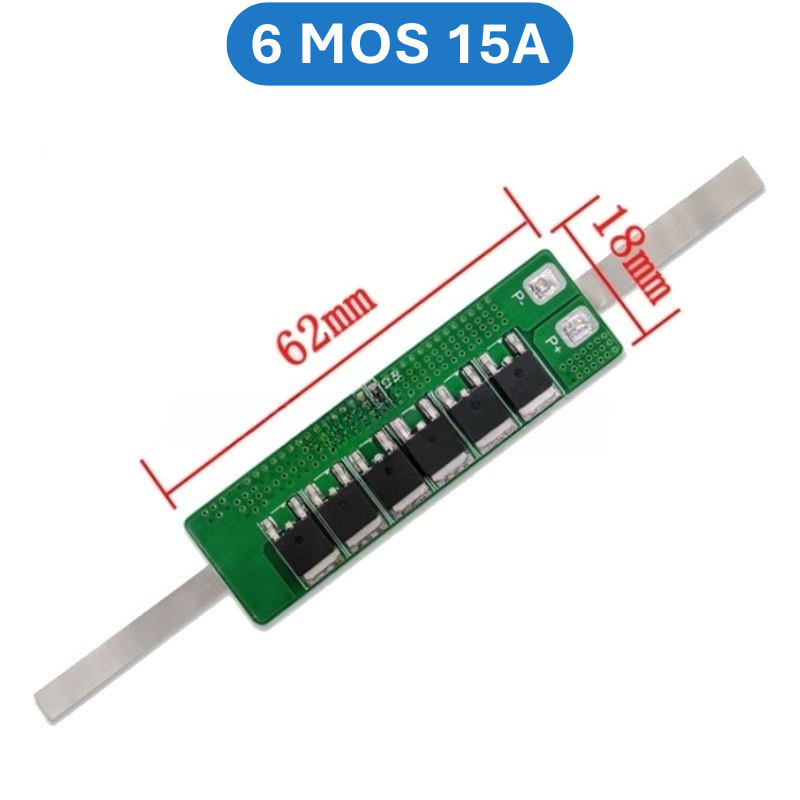 Mạch bảo vệ pin sắt LifePo4 1S 3.2V công suất lớn có sẵn kẽm hàn