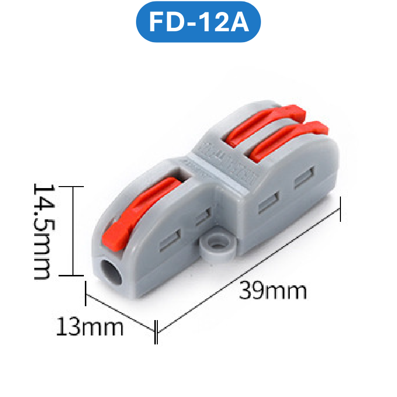 (2 Cái) Cút nối dây điện nhanh chiu nhiệt nhiều cổng FD