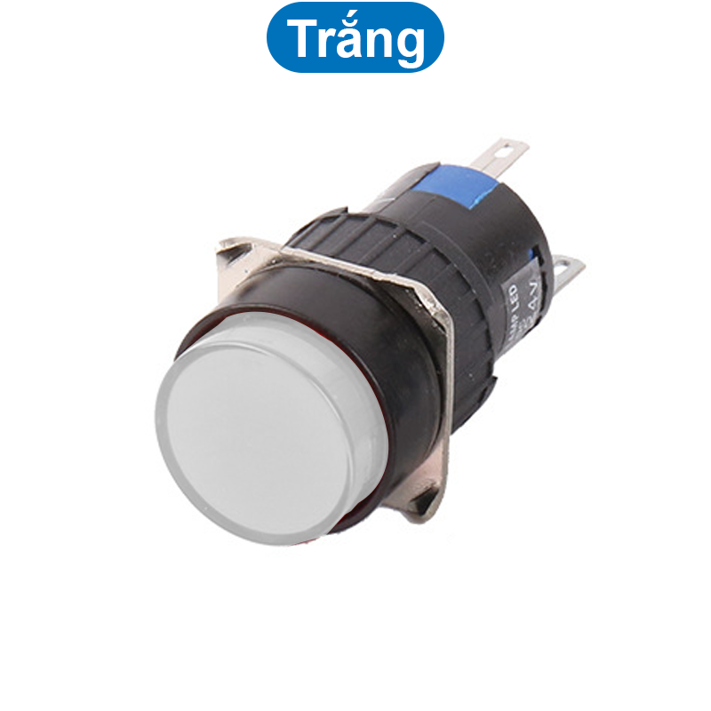 Nút nhấn nhả (reset) / nhân giữ (on/off) 5 chân AL6 - M lỗ khoét 16mm