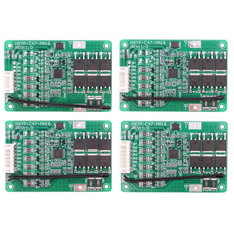 Mạch sạc bảo vệ pin lithium 4S/5S/6S/7S MA18 dòng xả 18A cổng ra dây có tản nhiệt