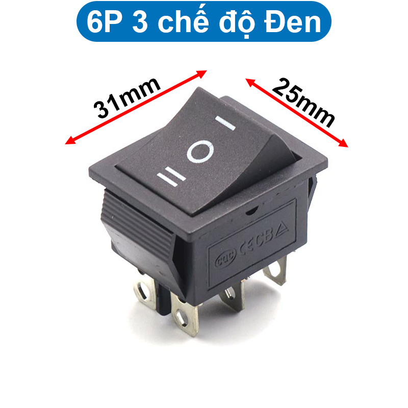 Công tắc bập bênh KCD4 16A/250V 25x31mm