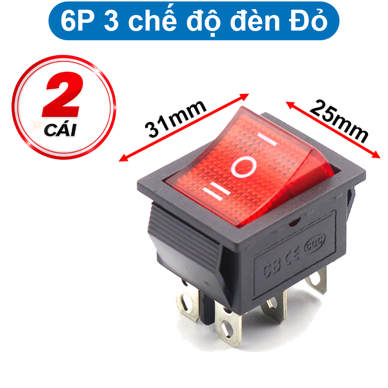 Công tắc bập bênh KCD4 16A/250V 25x31mm